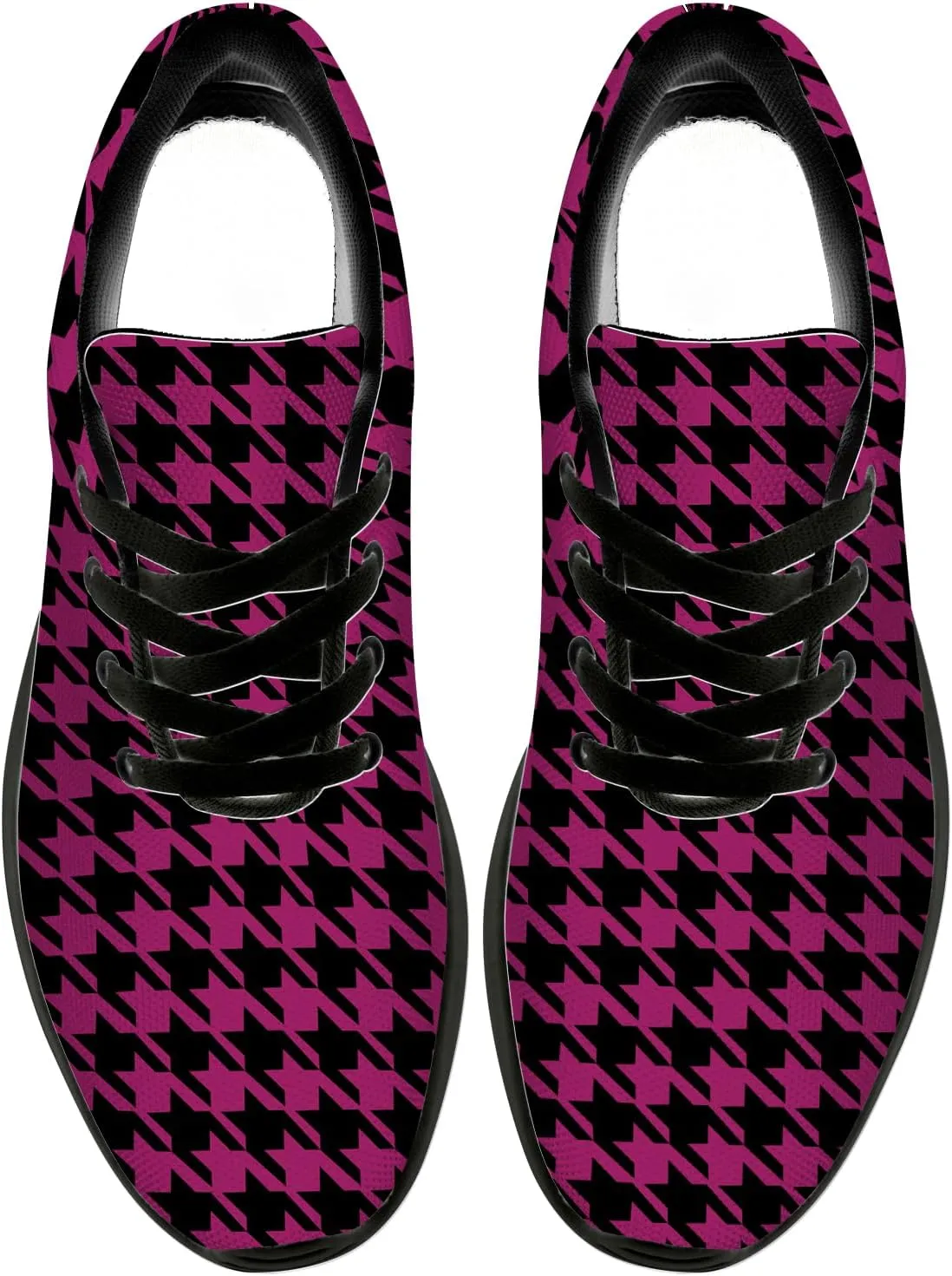 Houndstooth Shoes for Women Men Running Shoes Walking Sneakers Tennis Shoes Gifts for Women Men
