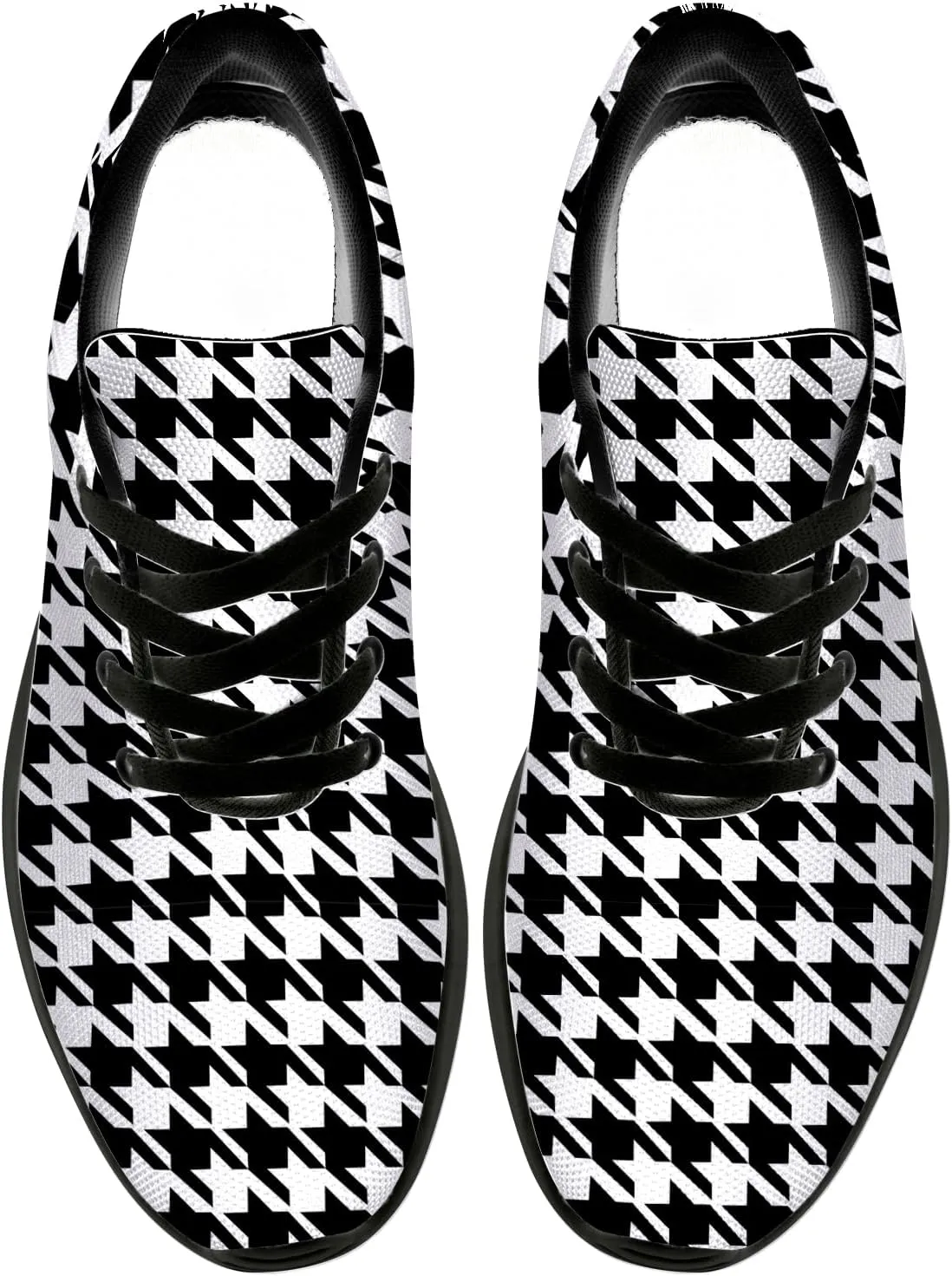 Houndstooth Shoes for Women Men Running Shoes Walking Sneakers Tennis Shoes Gifts for Women Men