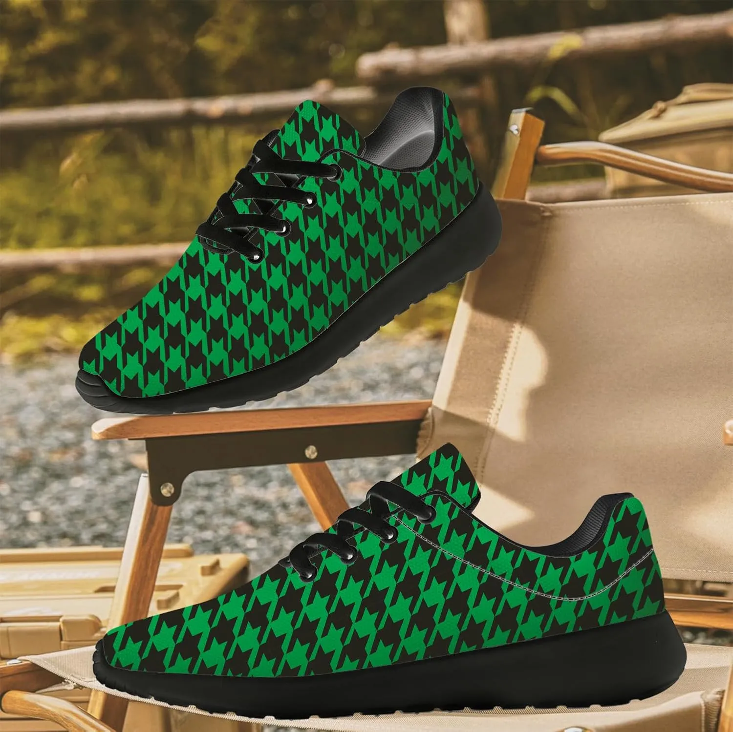 Houndstooth Shoes for Women Men Running Shoes Walking Sneakers Tennis Shoes Gifts for Women Men
