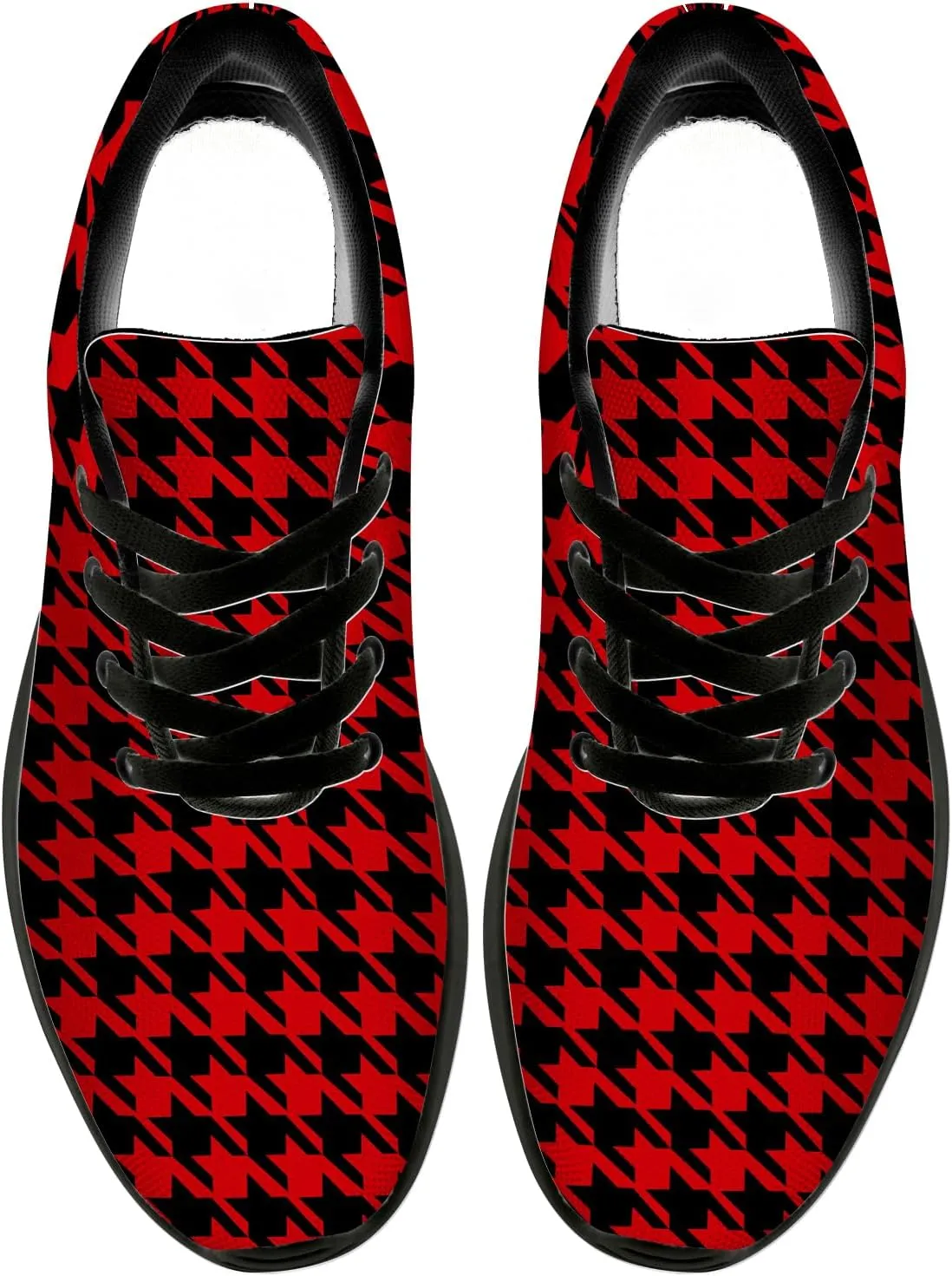 Houndstooth Shoes for Women Men Running Shoes Walking Sneakers Tennis Shoes Gifts for Women Men
