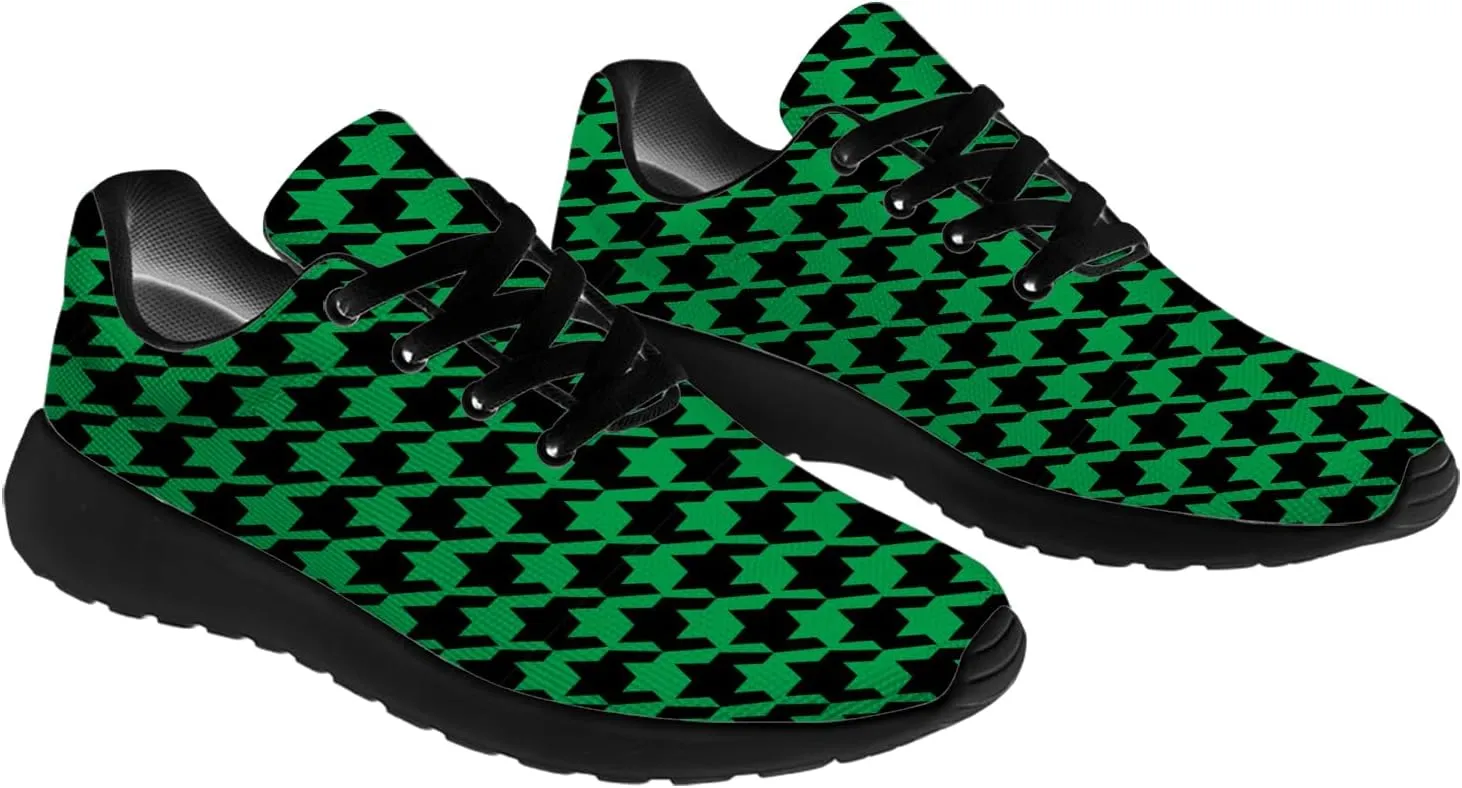 Houndstooth Shoes for Women Men Running Shoes Walking Sneakers Tennis Shoes Gifts for Women Men