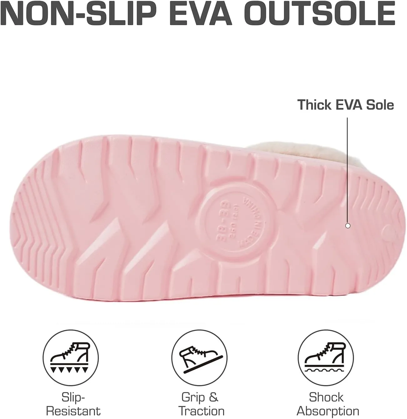 House Slippers For Woman Men, Womens slippers Platform EVA lightweight sole Warm Faux Fur Lined Suede Short Ankle Boots Memory Foam Fuzzy Slippers for Women Anti-Slip Boot Indoor Outdoor