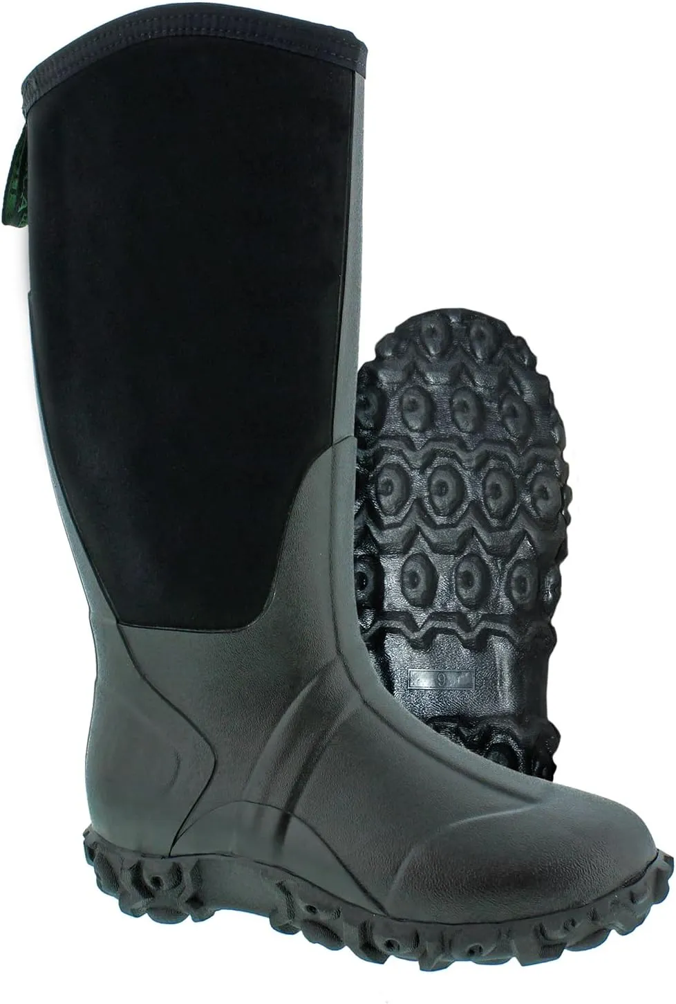 Itasca Men's Sloped Neoprene Black Rain Boot