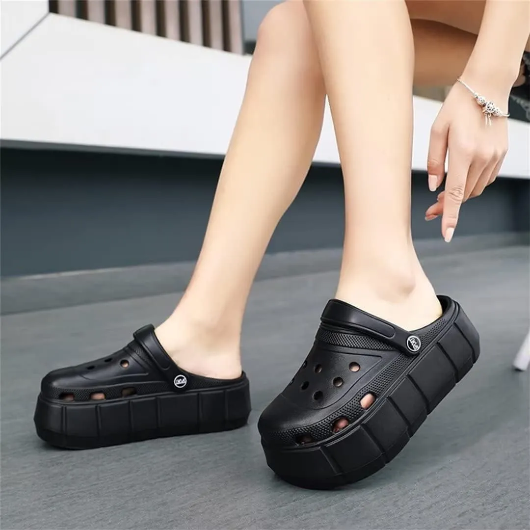 Jakcuz Women Adult Clogs Ultra Cushion Garden Shoes Non-Slip Sandals Slides Soft Platform Closed-Toe Outdoor Beach Shoes
