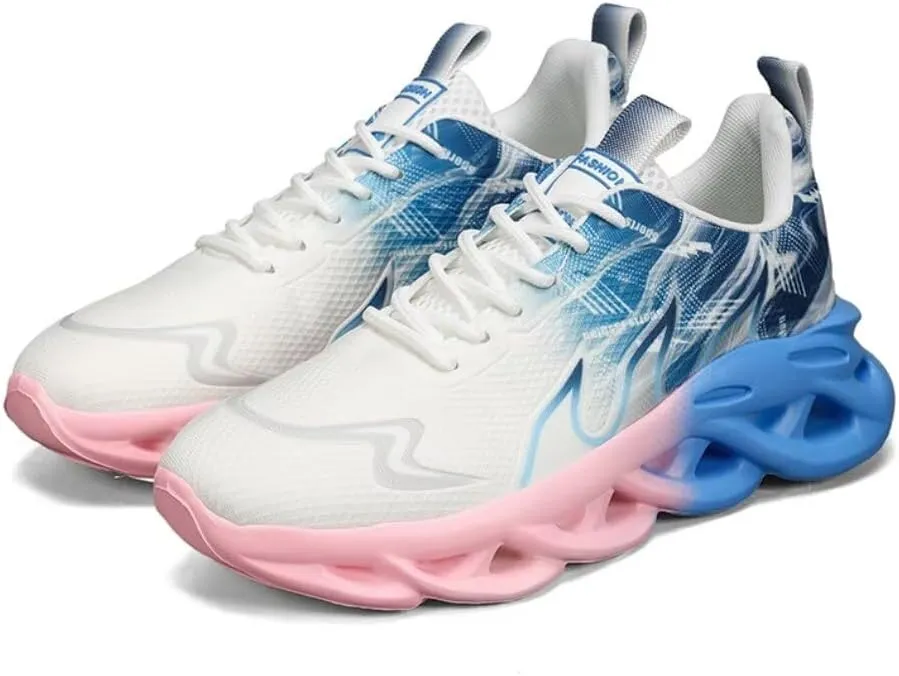 Jakcuz Women Fashion Sneakers Breathable Sport Shoes Lightweight Casual Walking Shoes for Women