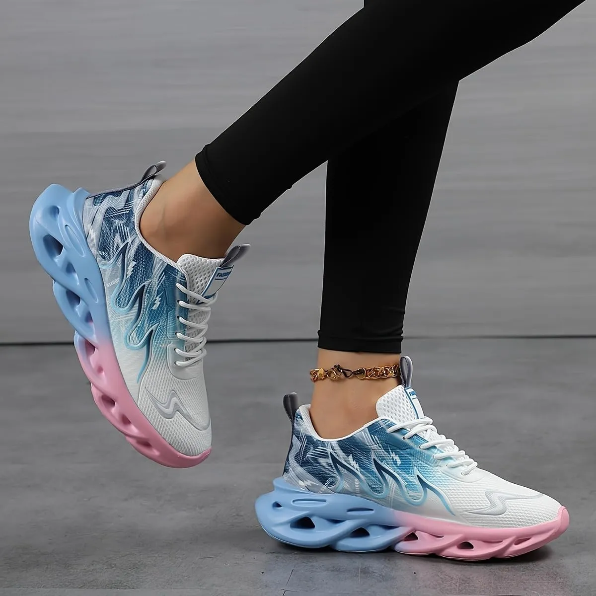 Jakcuz Women Fashion Sneakers Breathable Sport Shoes Lightweight Casual Walking Shoes for Women