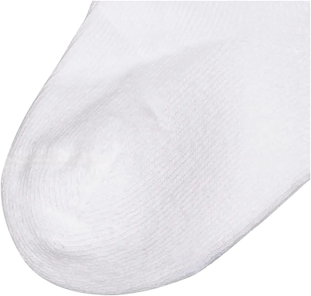 Jefferies Socks Mens Quarter Half Cushion Seamless Sport Socks 6 Pair Pack