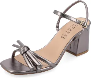 Journee Collection Womens Meryl Bow Block Heel
