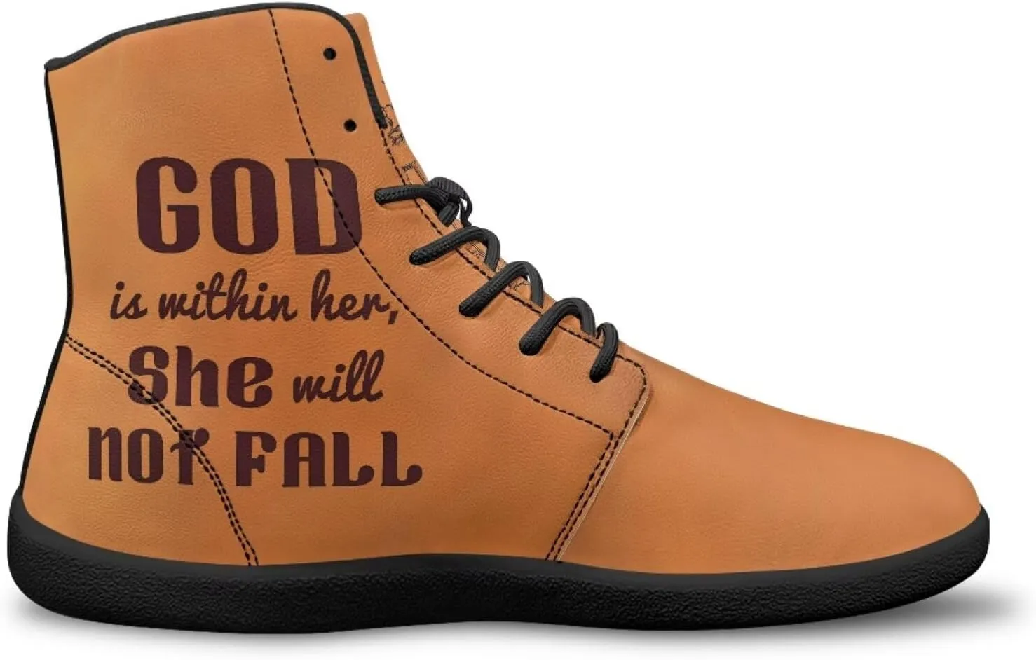 JoyLamoria Men's Lace Up High Top Basketball Shoes Walking Driving Sneakers Breathable Outdoor Sneakers,Sunflower Brown Aztec