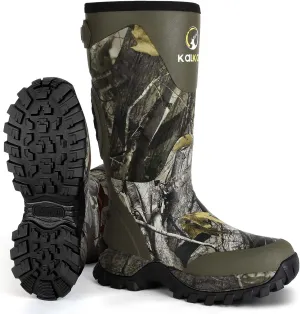 Kalkal Snake Boots for Men, Hunting Boots Waterproof Insulated Outdoor Rubber Boots, with 5mm Neoprene Anti-slip Snake Boots for Hunting Working Farming Gardening Fishing