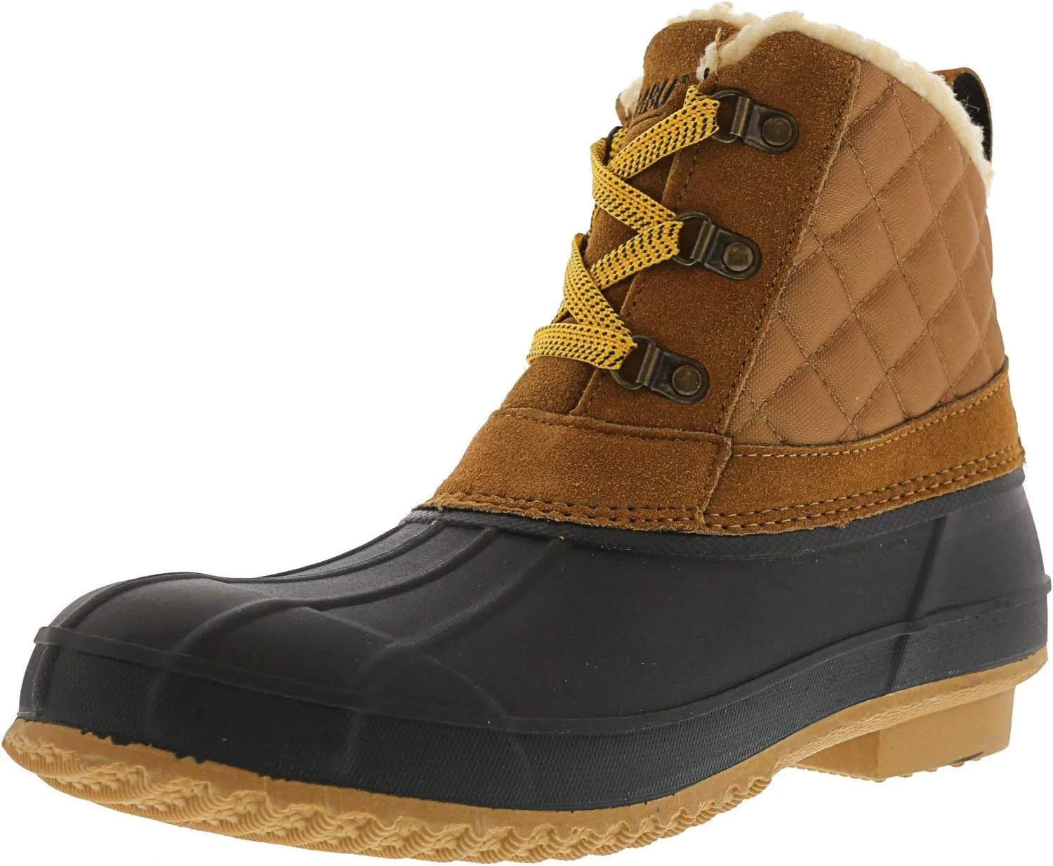 Khombu Womens Dixie Cold Weather Faux Fur Lined Winter Boots Tan 6 Medium (B,M)