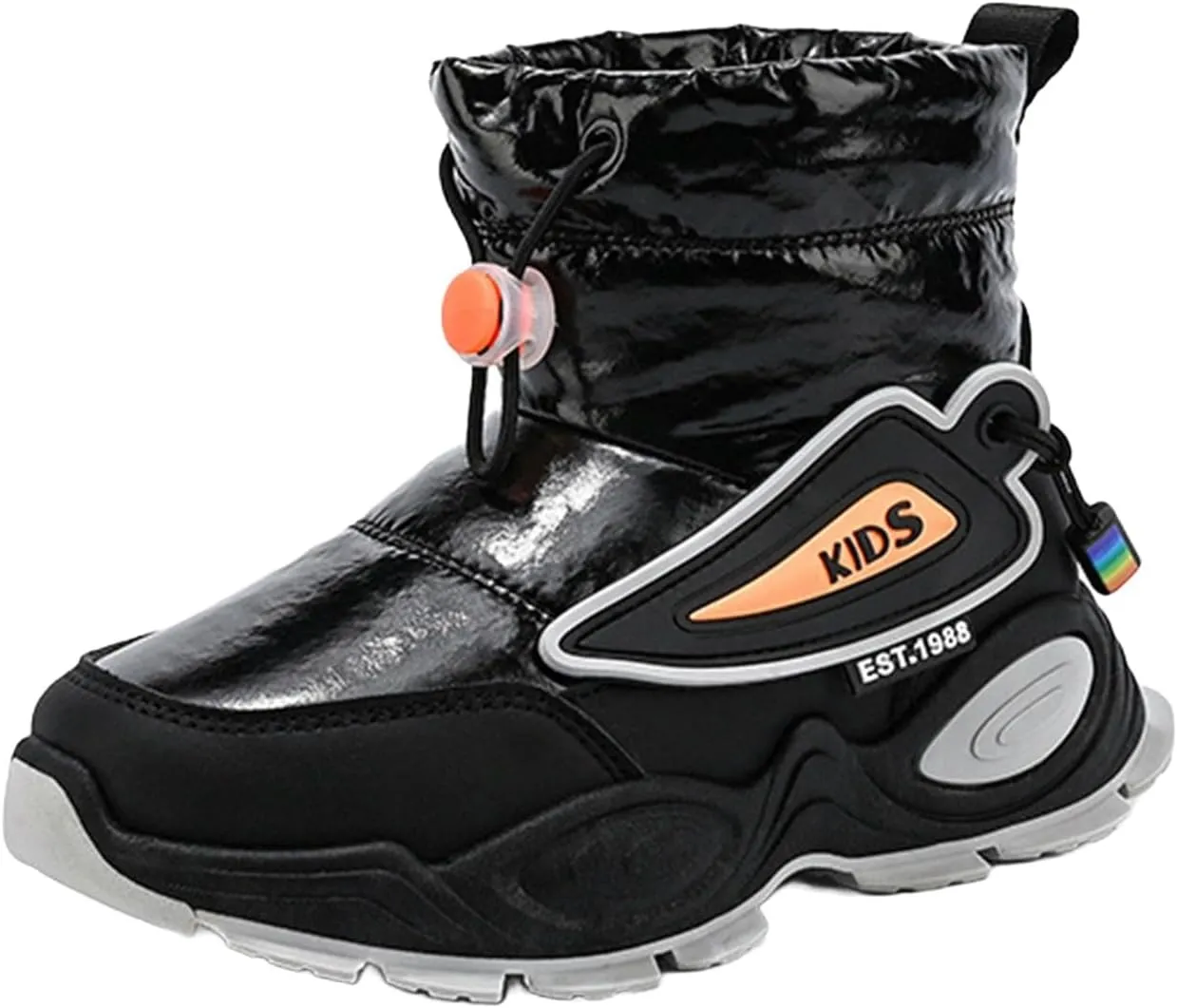 Kids Padded Snow Booties Baby Girls Boys Outdoor Warm Thick Boots Shoes Winter 𝐖aterproof Comfy Non Slip Chunky Shoes
