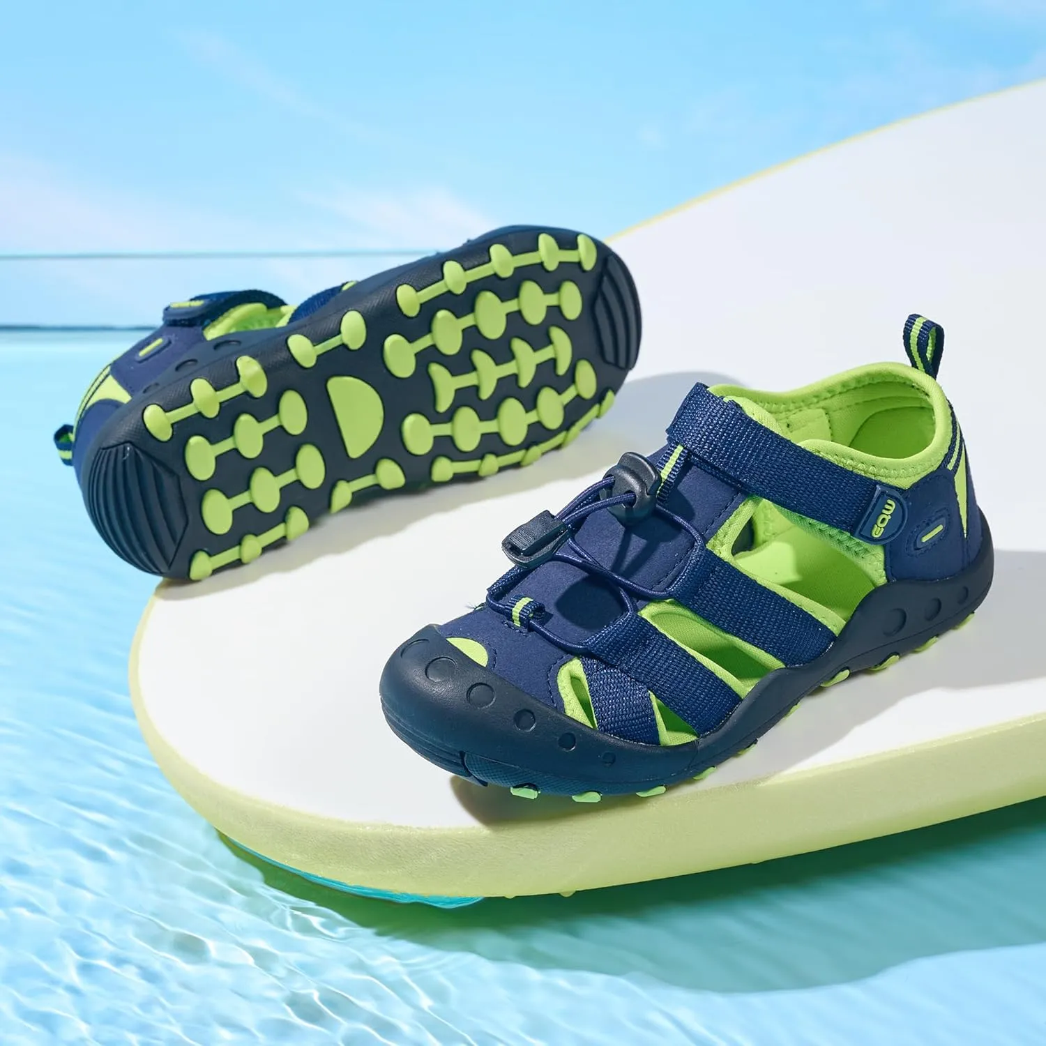 Kids Sandals,Boys&Girls Slides,Hiking Athletic,Closed-Toe,Non-slip,Beach,Summer,Indoor,Outdoor