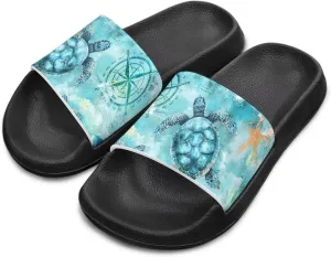 Kids Slides Sandals Non-slip Beach Slides for Girls Boys Waterproof
