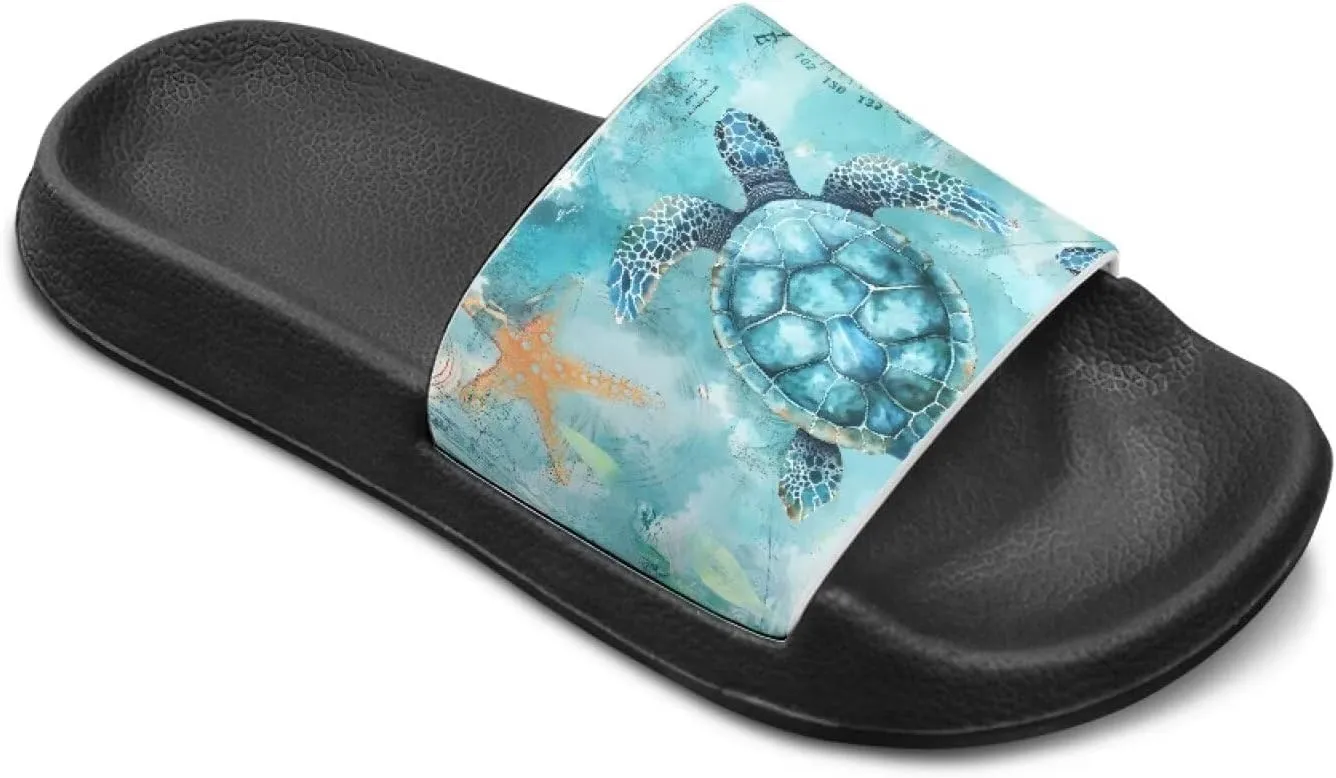 Kids Slides Sandals Non-slip Beach Slides for Girls Boys Waterproof