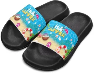 Kids Slides Sandals Non-slip Beach Slides for Girls Boys Waterproof