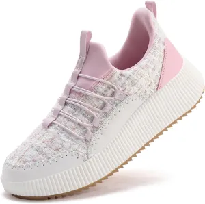 Kyedoo Women's Platform Chunky Sneakers Comfortable Casual Fashion Lace-up City Travel Walking Shoes