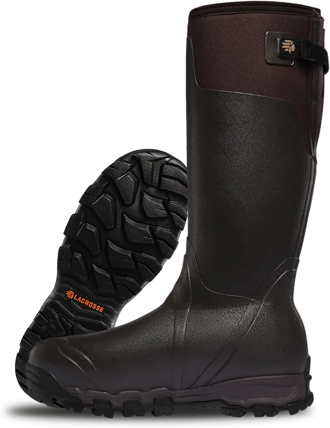 LaCrosse Alphaburly Pro 18" Insulated Hunting Boots for Men Featuring Waterproof Rubber, 1600G Thinsulate, and EVA Footbed, First Lite Cipher