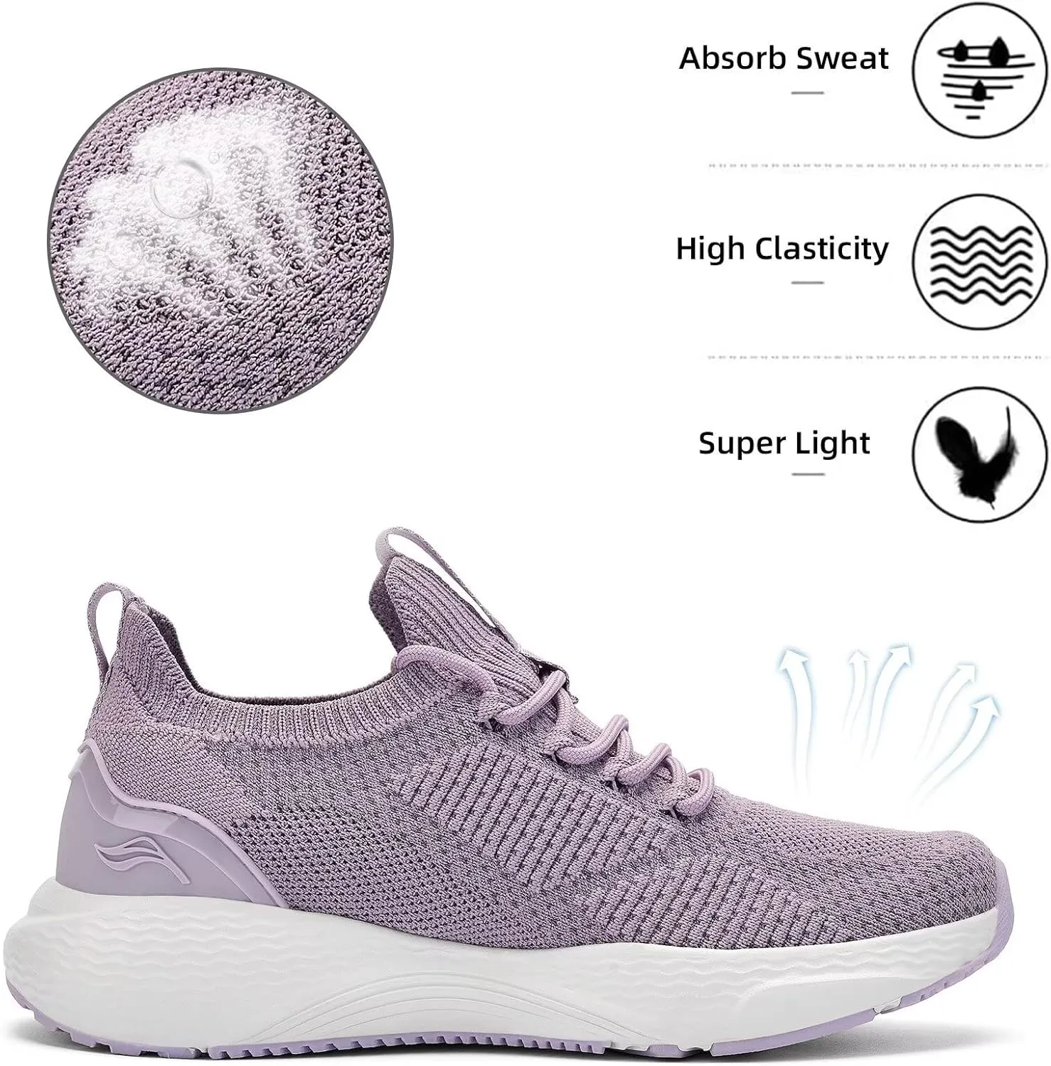 Lamincoa Women Slip on Walking Shoes Lightweight Running Shoes Casual Workout Gym Tennis Sneakers for Women
