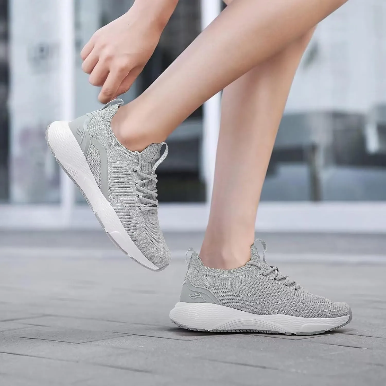 Lamincoa Women Slip on Walking Shoes Lightweight Running Shoes Casual Workout Gym Tennis Sneakers for Women