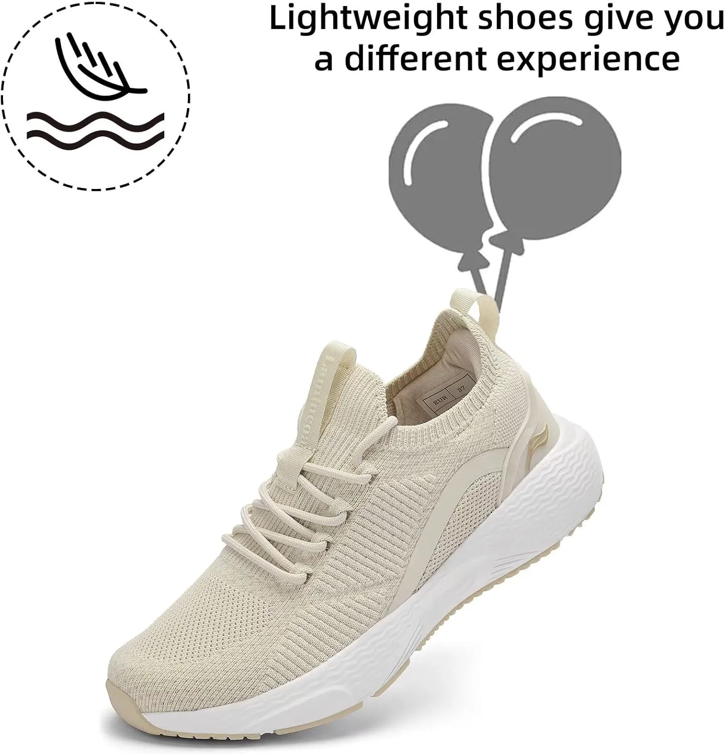 Lamincoa Women Slip on Walking Shoes Lightweight Running Shoes Casual Workout Gym Tennis Sneakers for Women