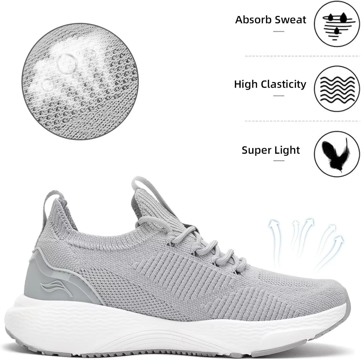 Lamincoa Women Slip on Walking Shoes Lightweight Running Shoes Casual Workout Gym Tennis Sneakers for Women