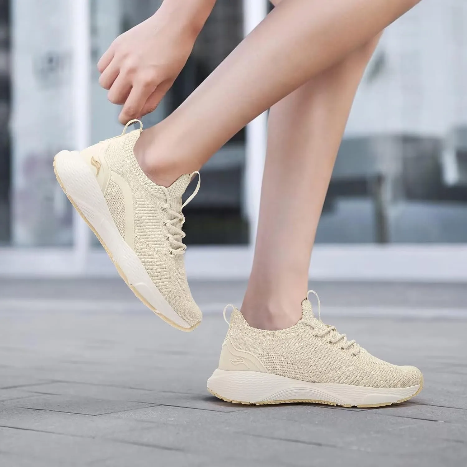 Lamincoa Women Slip on Walking Shoes Lightweight Running Shoes Casual Workout Gym Tennis Sneakers for Women
