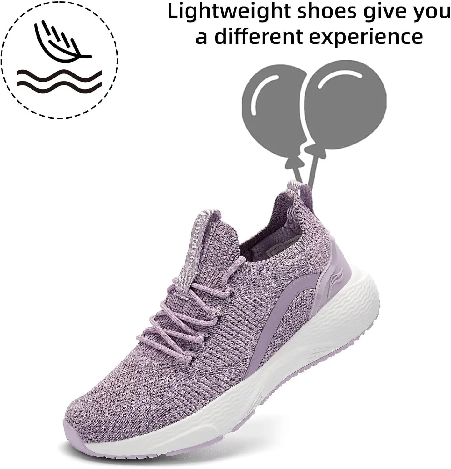 Lamincoa Women Slip on Walking Shoes Lightweight Running Shoes Casual Workout Gym Tennis Sneakers for Women