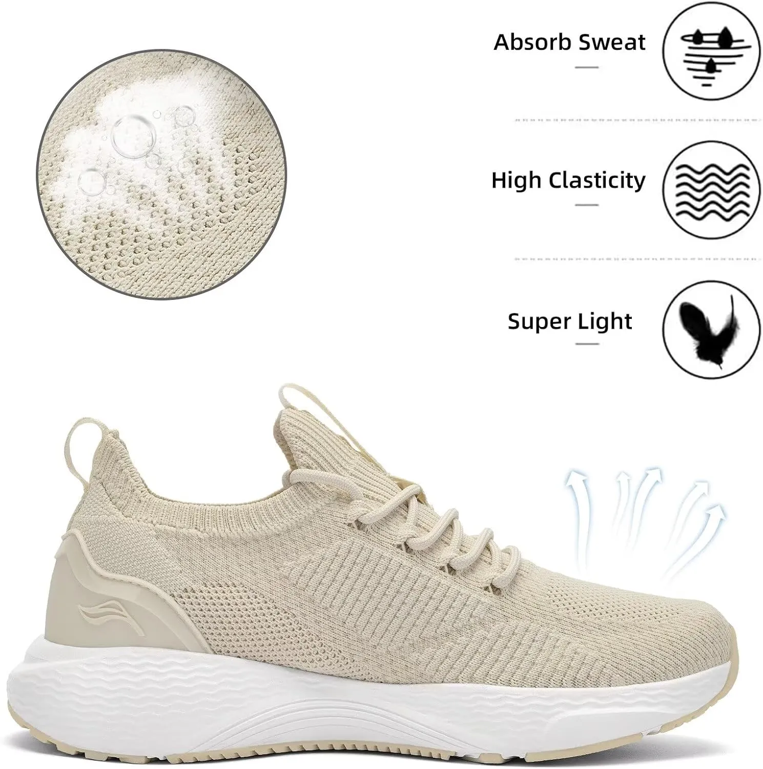 Lamincoa Women Slip on Walking Shoes Lightweight Running Shoes Casual Workout Gym Tennis Sneakers for Women