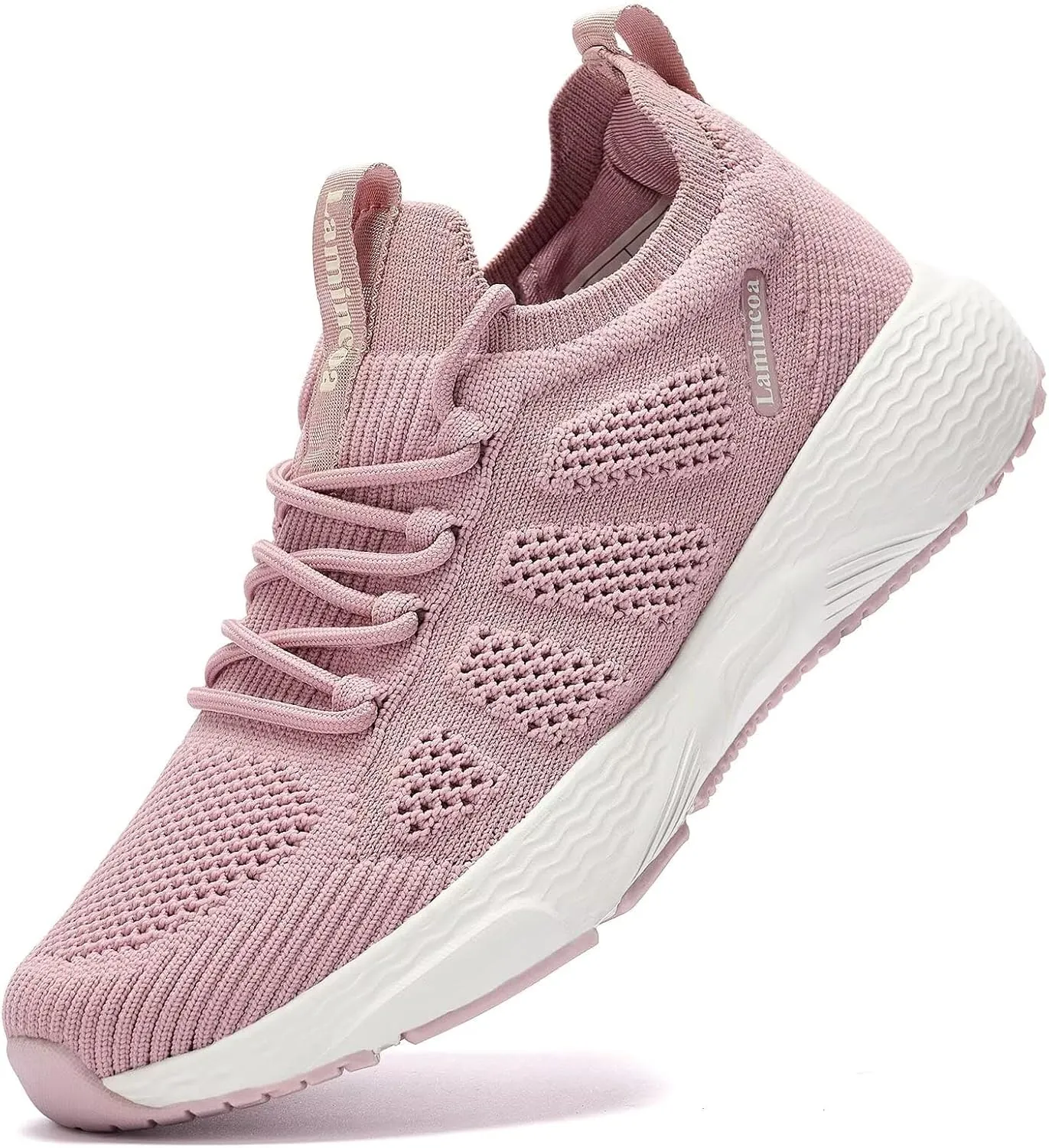 Lamincoa Women's Walking Running Sneakers Slip on Tennis Shoes Casual Athltic Gym Workout Sneakers