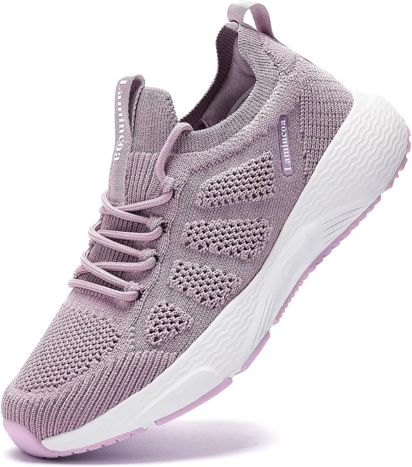 Lamincoa Women's Walking Running Sneakers Slip on Tennis Shoes Casual Athltic Gym Workout Sneakers
