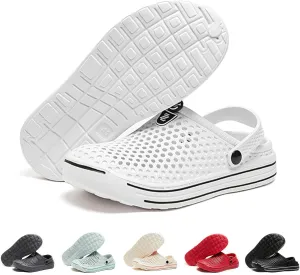 Large Size Men's Fashion Clogs, Non-Slip Closed-Toe Sandals, Impact Resistant Soft Sole Walking Shoes, Outdoor Breathable Garden Shoes, Beach Sandals