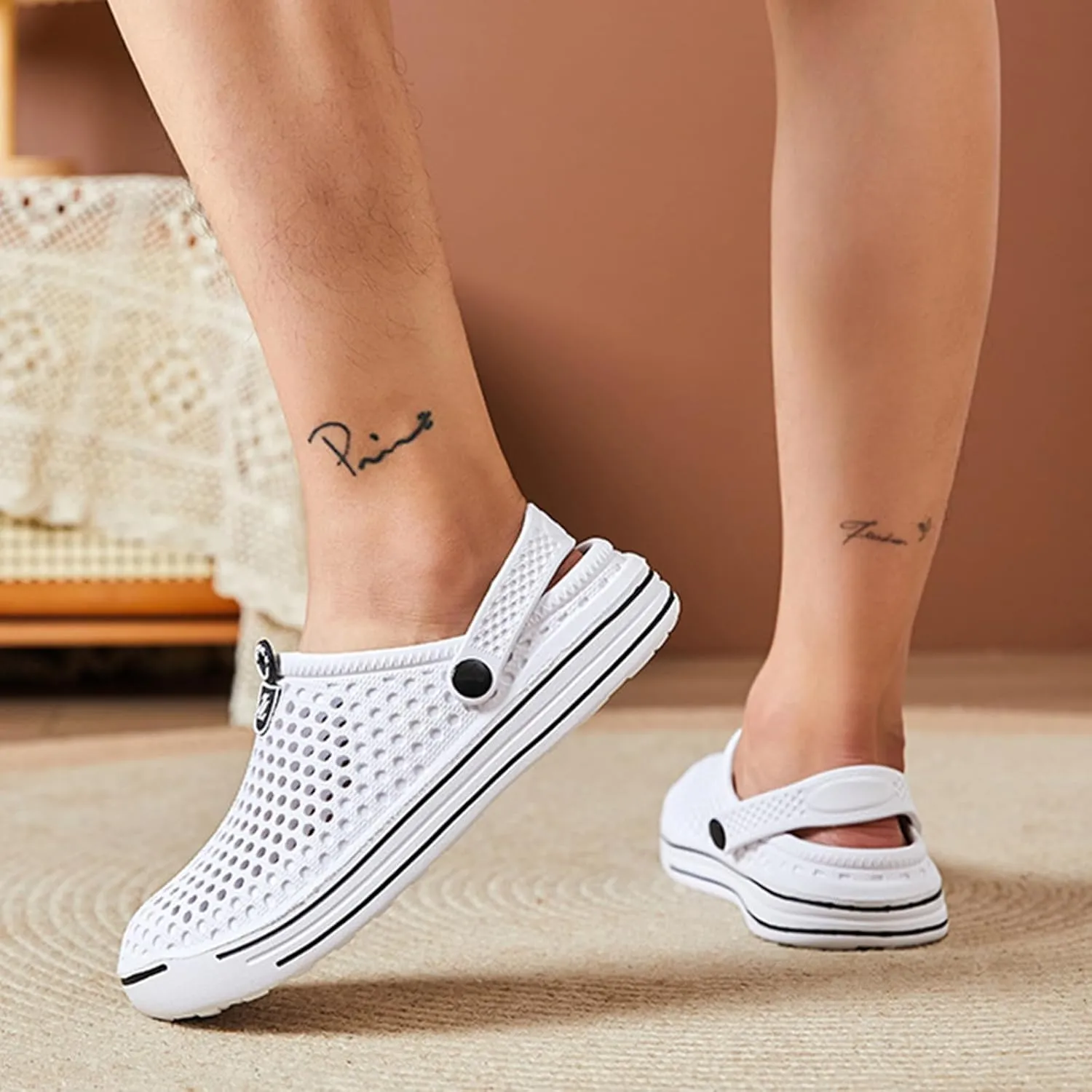 Large Size Men's Fashion Clogs, Non-Slip Closed-Toe Sandals, Impact Resistant Soft Sole Walking Shoes, Outdoor Breathable Garden Shoes, Beach Sandals