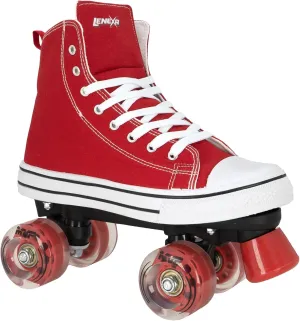 Lenexa MVP 2.0 Roller Skates for Kids and Adults | Roller Skate Shoes for Men and Women | Outdoor High-Top Sneaker Roller Shoes | Full Lace Up Ankle Support | Various Sizes and Colors