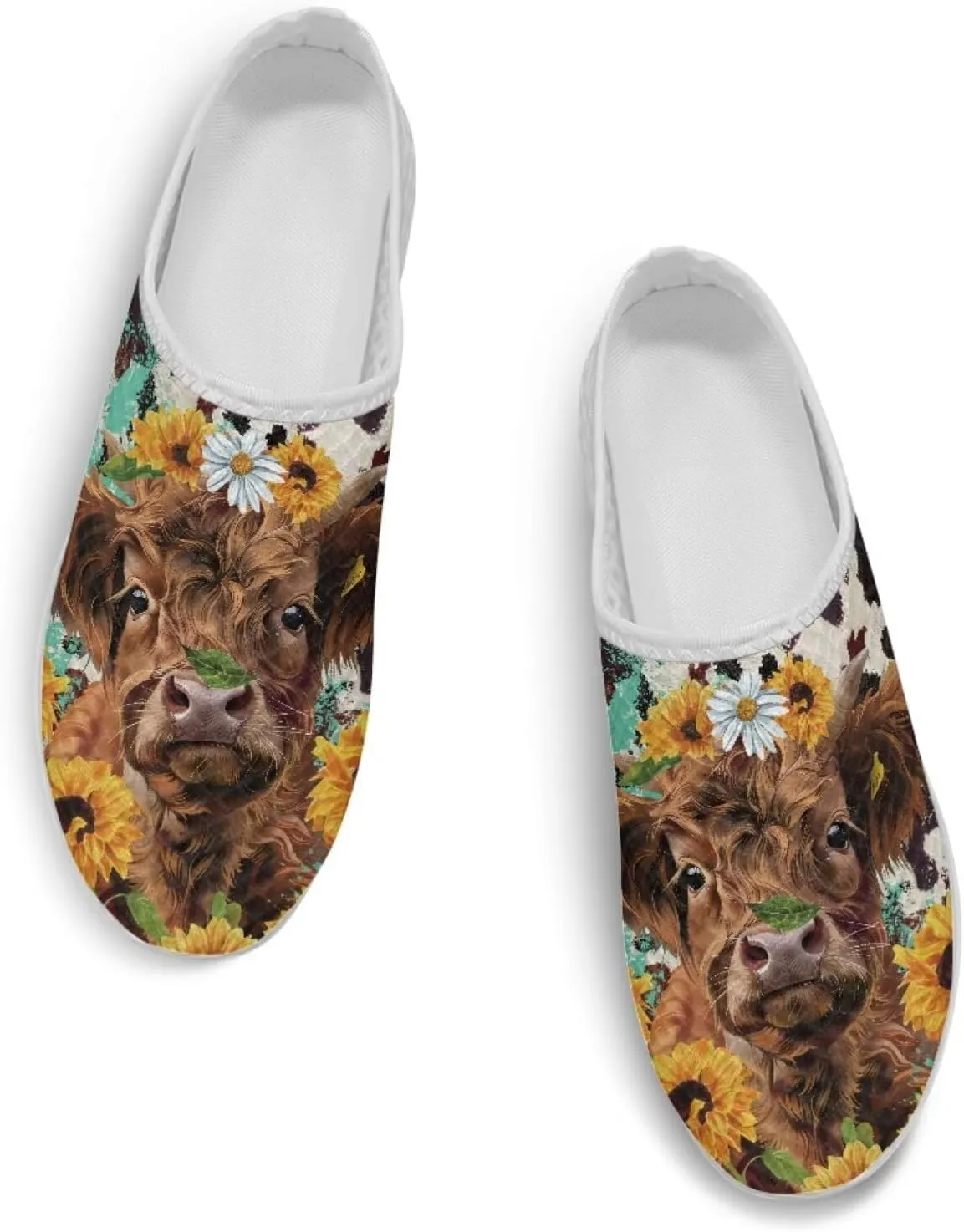 Leopard Print Women Barefoot Slip On Shoes Anti-Slip Mule Sneakers with EVA Outsole Cute Summer Yoga Walking Shoes
