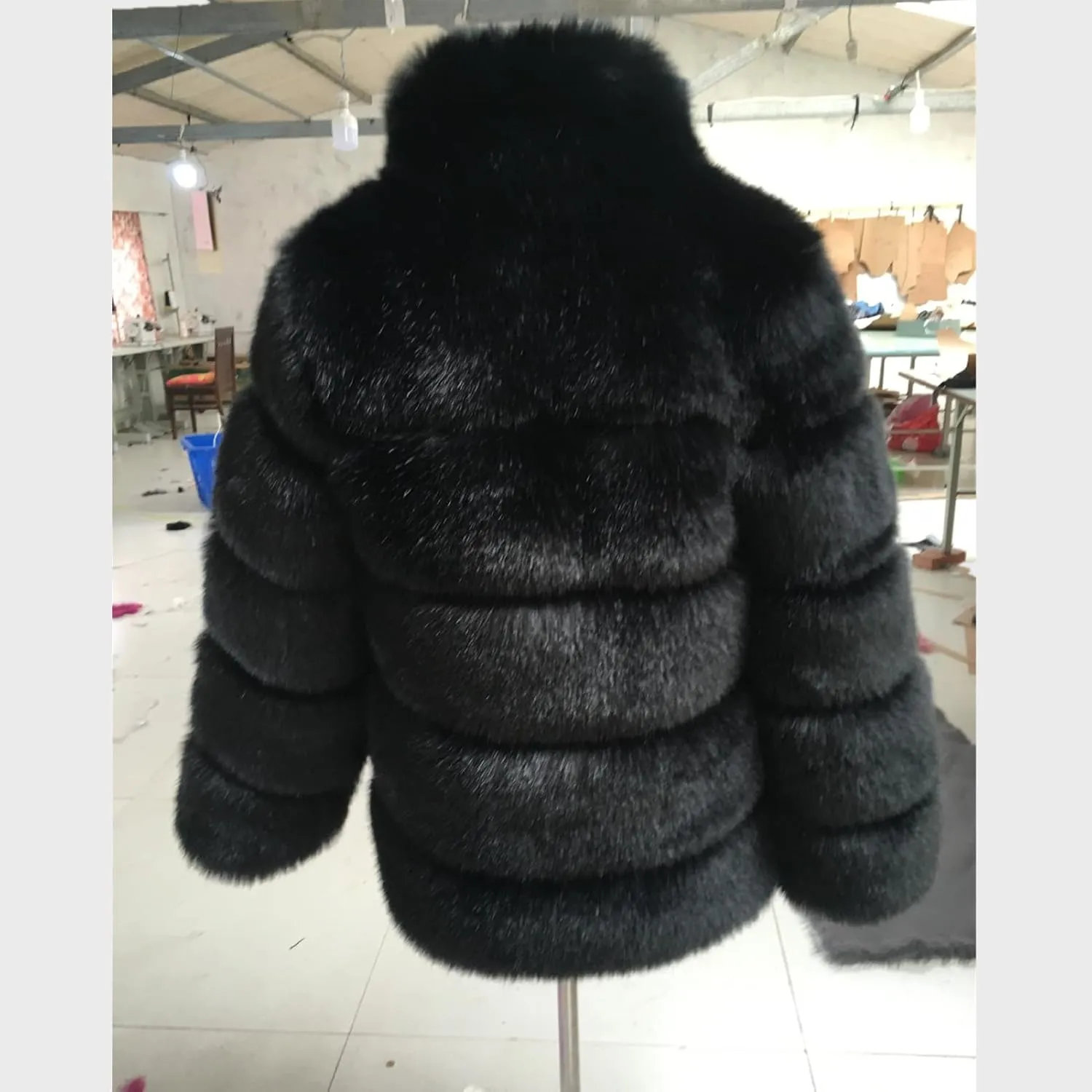 Lisa Colly Women's Winter Parka Coat Overcoat Long Sleeve Faux Fur Coat Jacket