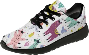 Llamas Shoes for Women Running Shoes Cute Animal Sneakers Tennis Shoes Gifts for Women Men