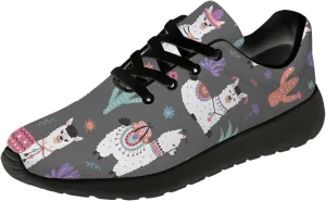 Llamas Shoes for Women Running Shoes Cute Animal Sneakers Tennis Shoes Gifts for Women Men