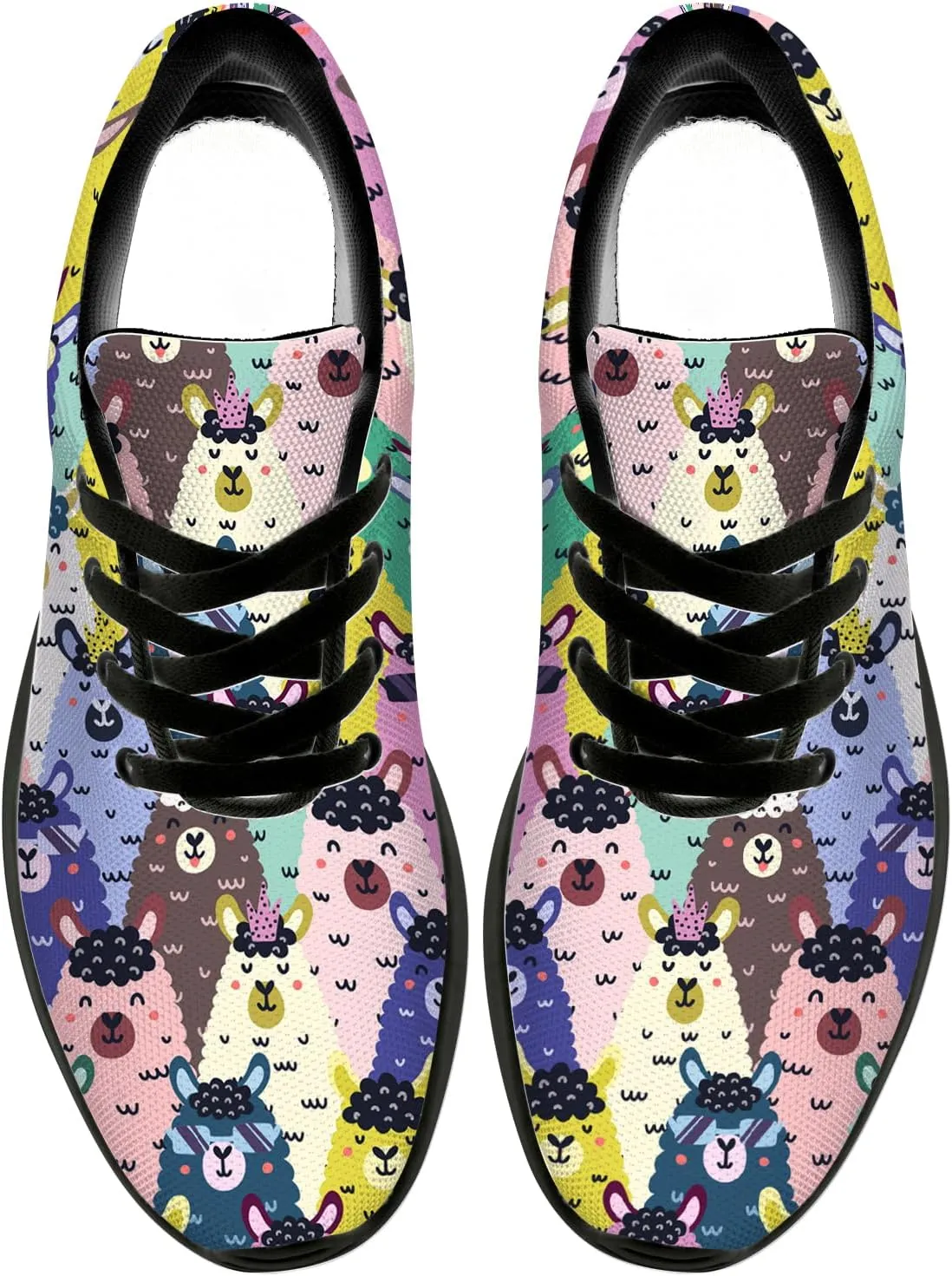 Llamas Shoes for Women Running Shoes Cute Animal Sneakers Tennis Shoes Gifts for Women Men