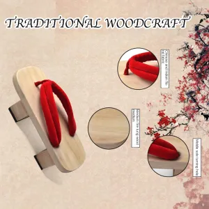 Loizziuy Women's White Wooden Clogs Slippers Sandals - Height-Increasing, Cosplay Ready, Summer, Women's Size