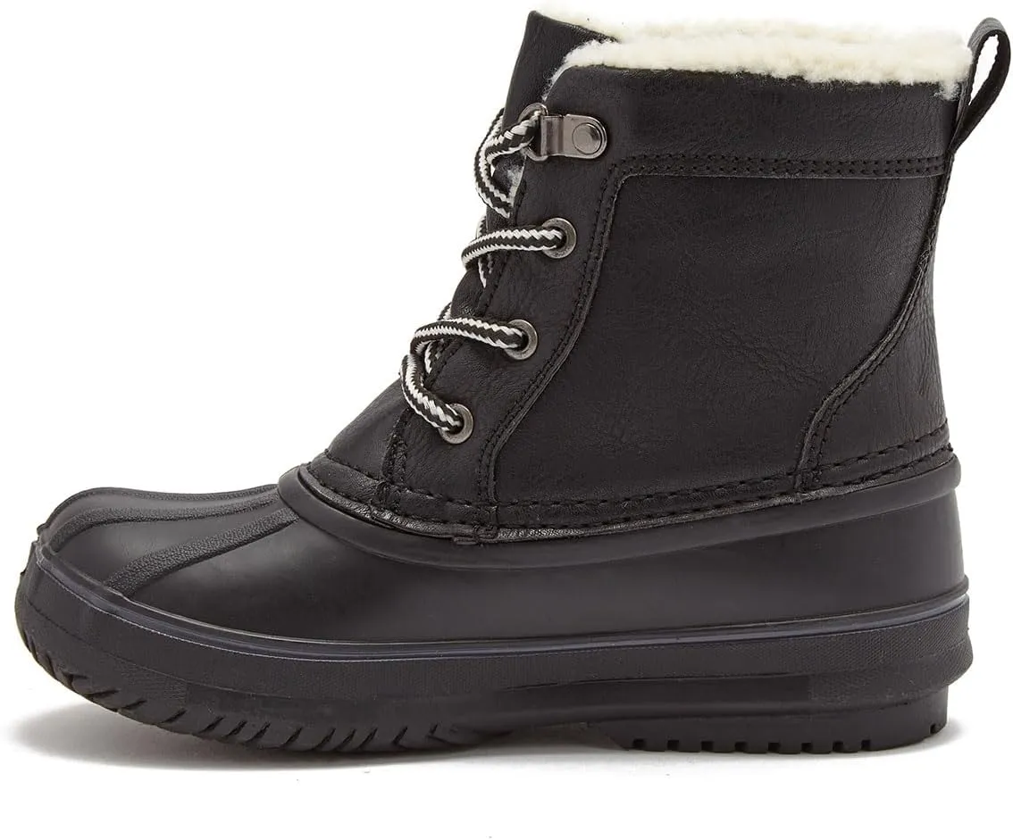 LONDON FOG Warrington Snow Boots for Kids - Insulated Waterproof Winter Snow Duck Boots for Boys and Girls - Little Kid and Big Kid Sizes 11 to 7