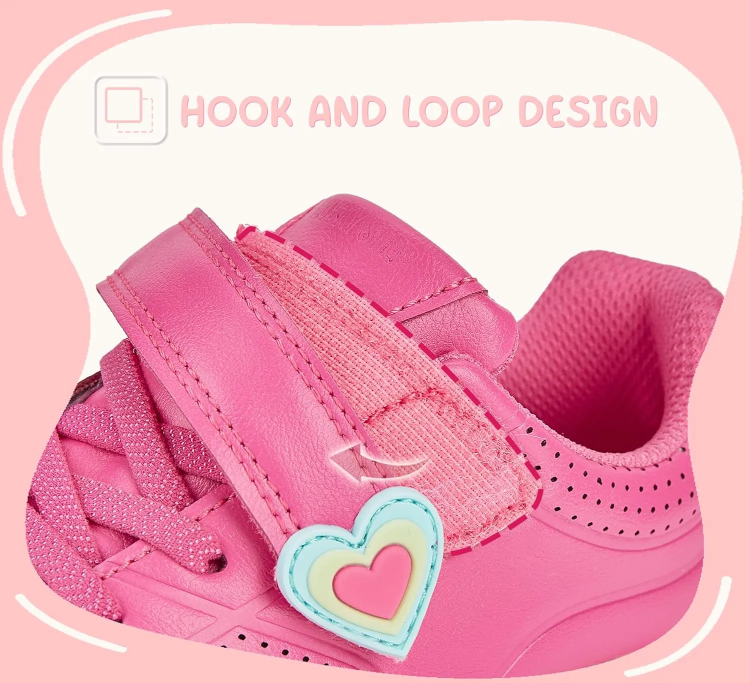 LUCKY STEP Boys Girls Athletic Running Shoes Air Lightweight Fashion Sneakers Casual Breathable Tennis Trainers for Little Kids