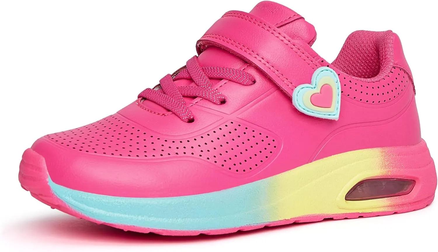 LUCKY STEP Boys Girls Athletic Running Shoes Air Lightweight Fashion Sneakers Casual Breathable Tennis Trainers for Little Kids