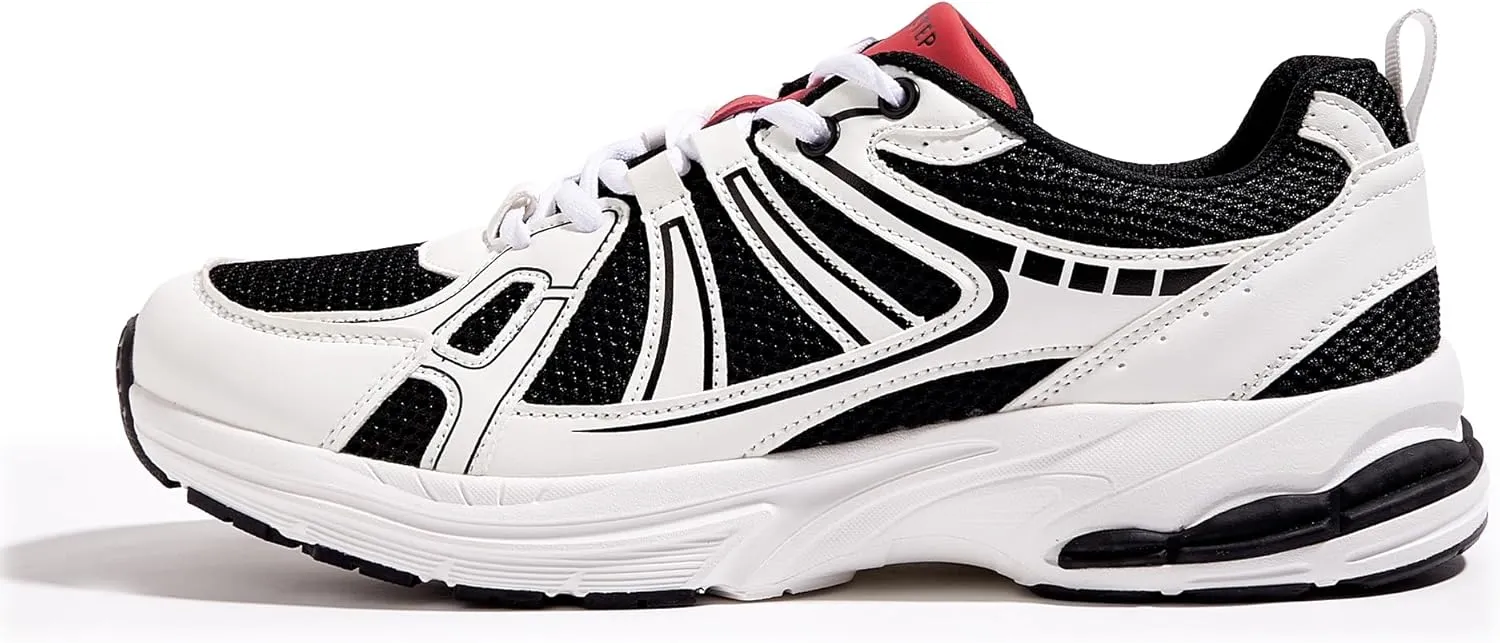 LUCKY STEP Men's Mesh Breathable Fashion Sneakers Non Slip Comfortable Running Shoes Lightweight Casual Workout Tennis Shoes