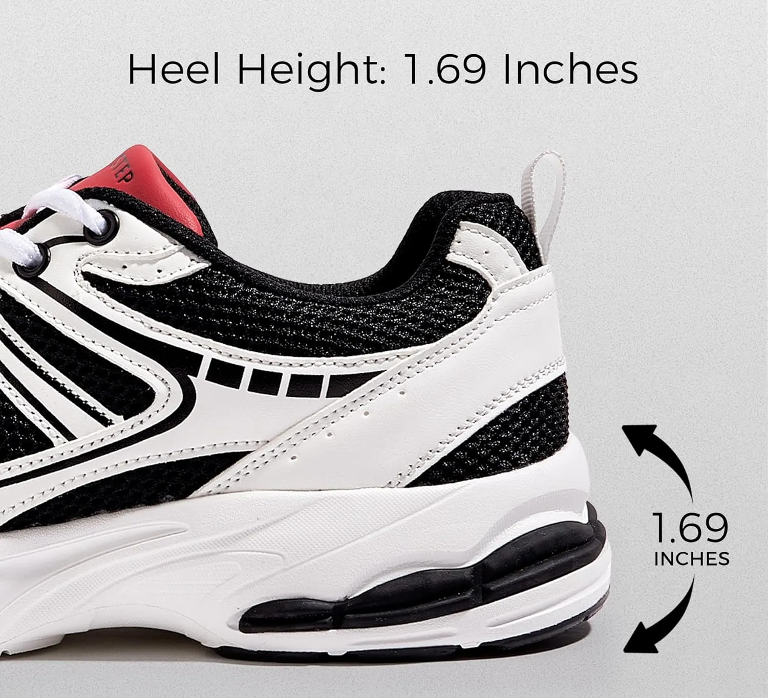 LUCKY STEP Men's Mesh Breathable Fashion Sneakers Non Slip Comfortable Running Shoes Lightweight Casual Workout Tennis Shoes