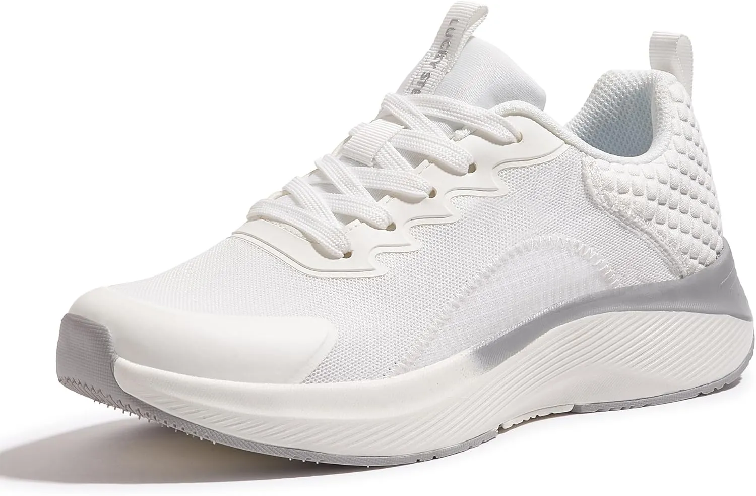 LUCKY STEP Women's Mesh Walking Shoes Lightweight Breathable Shoes Non Slip Tennis Comfortable Workout Gym Running Sneakers