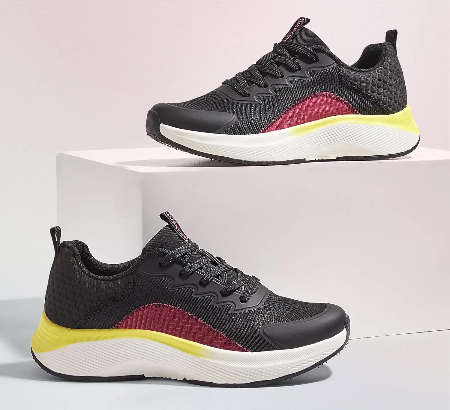 LUCKY STEP Women's Mesh Walking Shoes Lightweight Breathable Shoes Non Slip Tennis Comfortable Workout Gym Running Sneakers