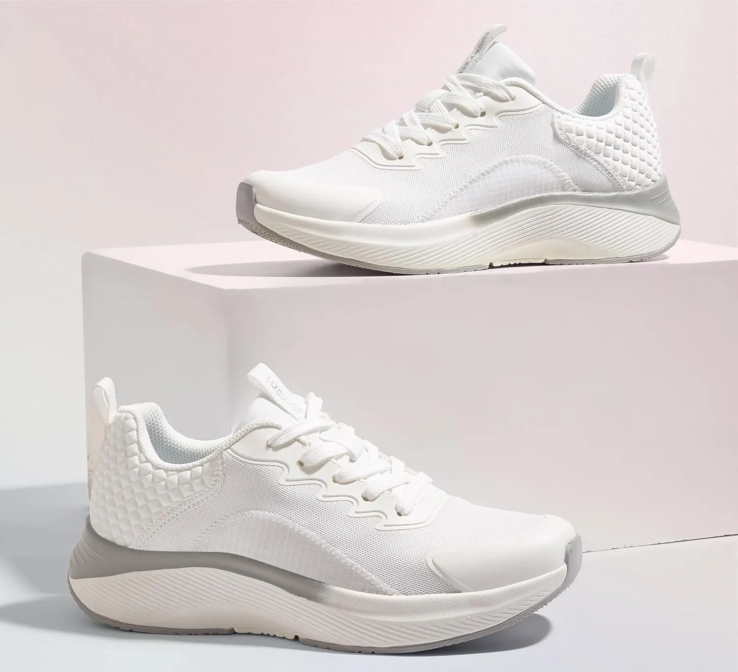 LUCKY STEP Women's Mesh Walking Shoes Lightweight Breathable Shoes Non Slip Tennis Comfortable Workout Gym Running Sneakers
