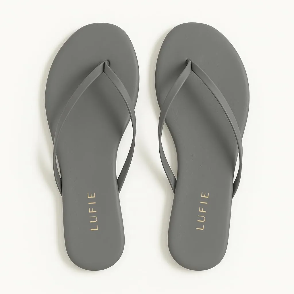 LUFIE Flip Flops for Women - Vibrant Color Collection - Summer Sandals 2025 - Vegan Leather Sandals - Ultra Lightweight Beach Sandals - Gifts for Women