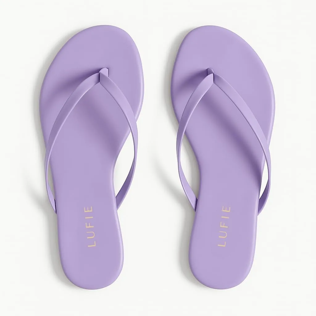 LUFIE Flip Flops for Women - Vibrant Color Collection - Summer Sandals 2025 - Vegan Leather Sandals - Ultra Lightweight Beach Sandals - Gifts for Women
